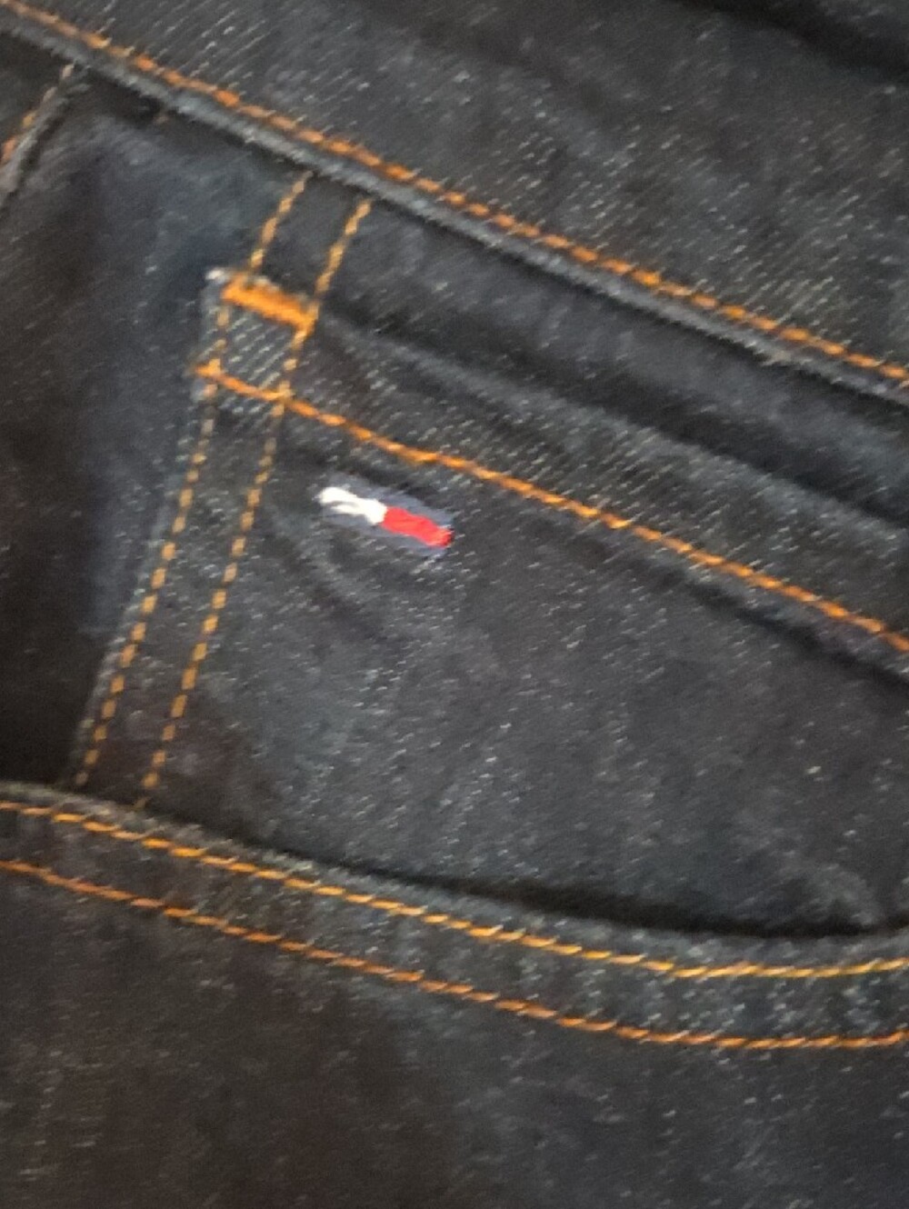 Tommy Hilfiger 33x32 Dark Blue Denim Jeans - NWOT - Picture 4 of 10